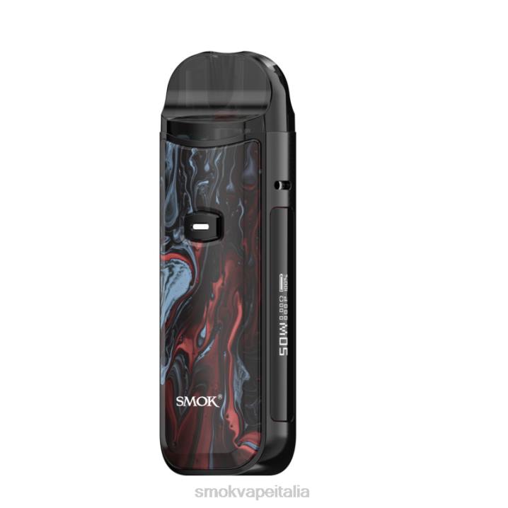 SMOK Sigaretta Elettronica | SMOK Nord Kit da 50 W marmorizzazione rosso nero L44V164