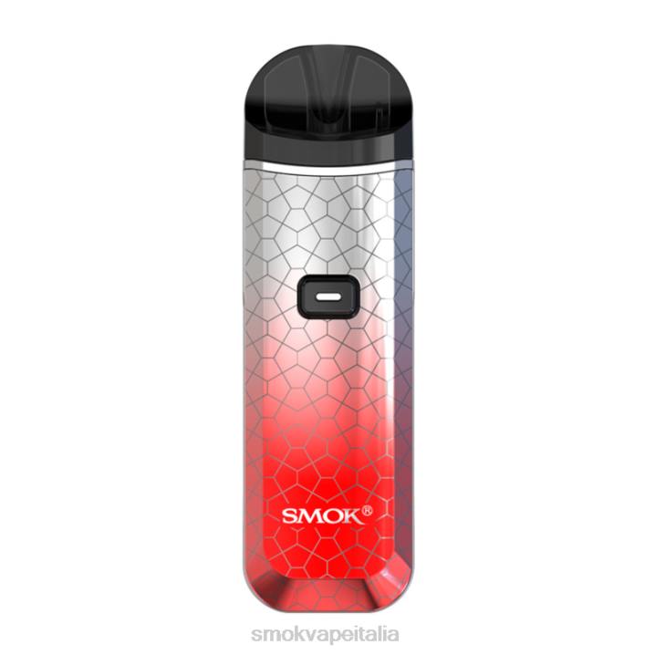 SMOK Vape Pod Italia | SMOK Nord kit professionale armatura rossa argento prisma L44V127